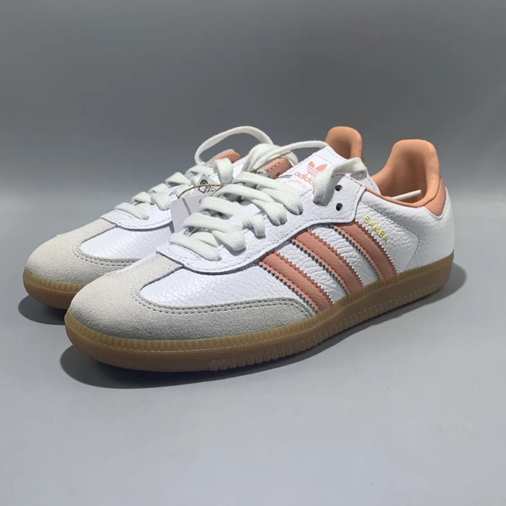 adidas Samba OG White Wonder Clay Pink - Picture 12 of 14